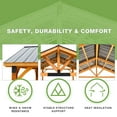 thumbnail image 4 of AECOJOY Wooden Gazebo 14.5x11ft for Outdoor BBQ Grill and Relaxation, Sturdy Brown Permanent Pavilion for Patios, Gardens, and Lawns, 4 of 8