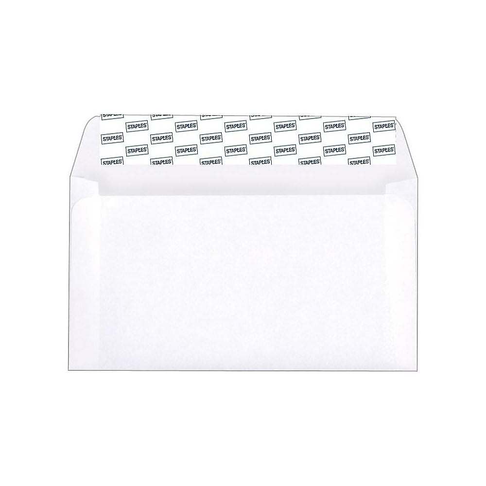 Staples EasyClose 63/4 Envelopes 100/Box 487506