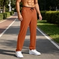 thumbnail image 2 of Enjoytime Mens Sweatpants Elastic Waist with Drawstring Lightweight Quick Dry Joggers Outdoor Athletic Casual Travel Summer Pants, 2 of 6
