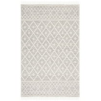 SAFAVIEH Vermont Whitaker Trellis Area Rug, Ivory/Grey, 6' x 9'