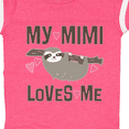 thumbnail image 4 of Inktastic My Mimi Loves Me Sloth Girls Baby Bodysuit, 4 of 5