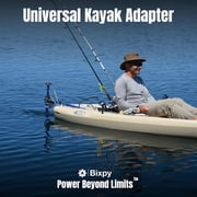 Bixpy Universal Kayak Adapter for K-1 Motor – Adjustable Motor Mount for Kayaks & Canoes, Modular Stern Mount System, Marine-Grade Aluminum Frame, Corrosion-Resistant Hardware, DIY Drill Install Kit