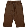 thumbnail image 6 of snilers Men's Linen Capris Casual Baggy Knee Length 3/4 Pants Summer Drawstring Lounge Beach Cropped Pants with Pockets, 6 of 6