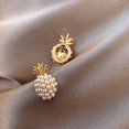 thumbnail image 2 of Faux Pearl Decor Pineapple Stud Earrings Elegant Jewelry Earrings Gift For Girls, 2 of 5