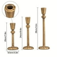 thumbnail image 2 of 3pcs Iron Taper Candle Holder for Party Decor, Antique Candle Holders for Christmas, Halloween, Wedding, Dinning Party, Mother's Day Decoration, 2 of 14