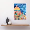 thumbnail image 2 of Islamic Mosque At Night Modern Folk Art Watercolour Painting Large Wall Art Poster Print Thick Paper 18X24 Inch, 2 of 5