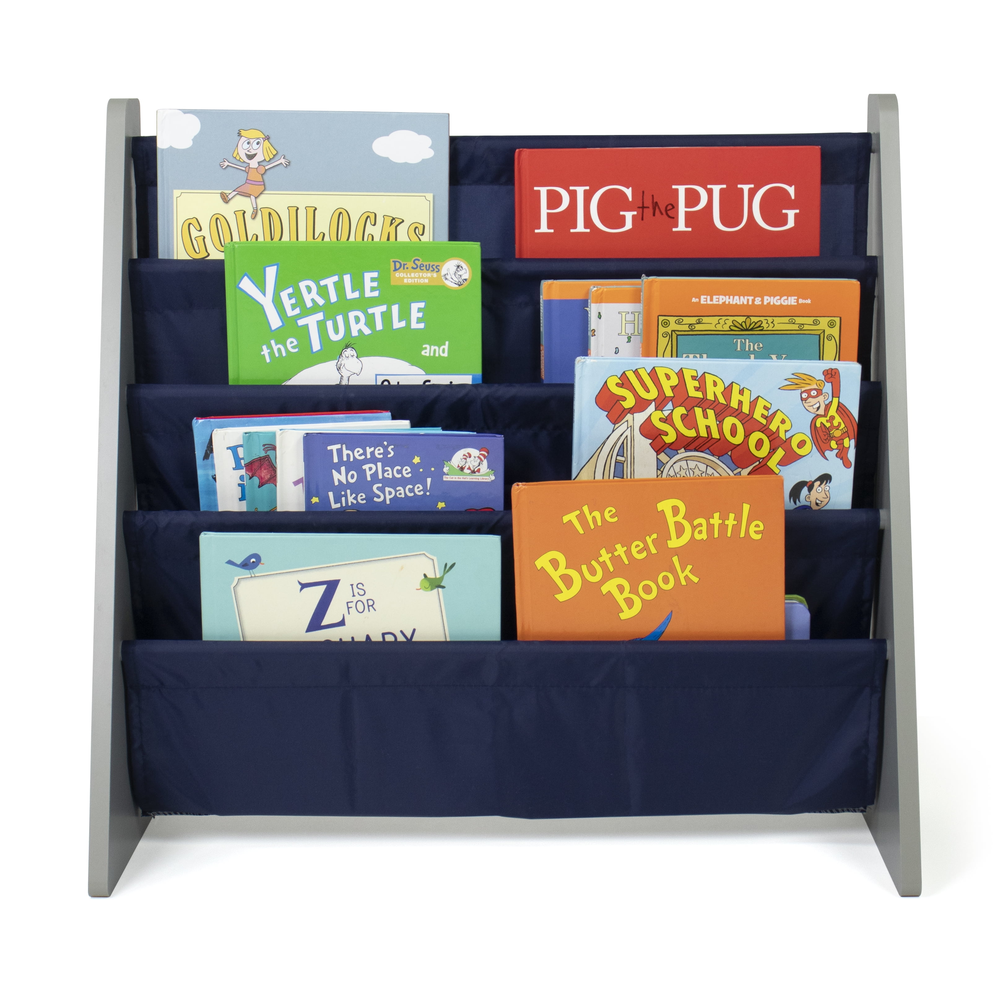 Kids Book Shelf Storage Rack Organizer Bookcase Display Holder Magazine 4 Pocket 