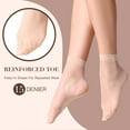 thumbnail image 4 of Yilanmy Women's Breathable Work Ankle High Sheer Socks, Multicolor (12 Pack), 4 of 8
