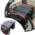thumbnail image 2 of Waterproof Bike Pannier Bag with Reflective Strip, Mountain Bicycle Rear Rack Storage Bag with Multiple Pockets, 2 of 7
