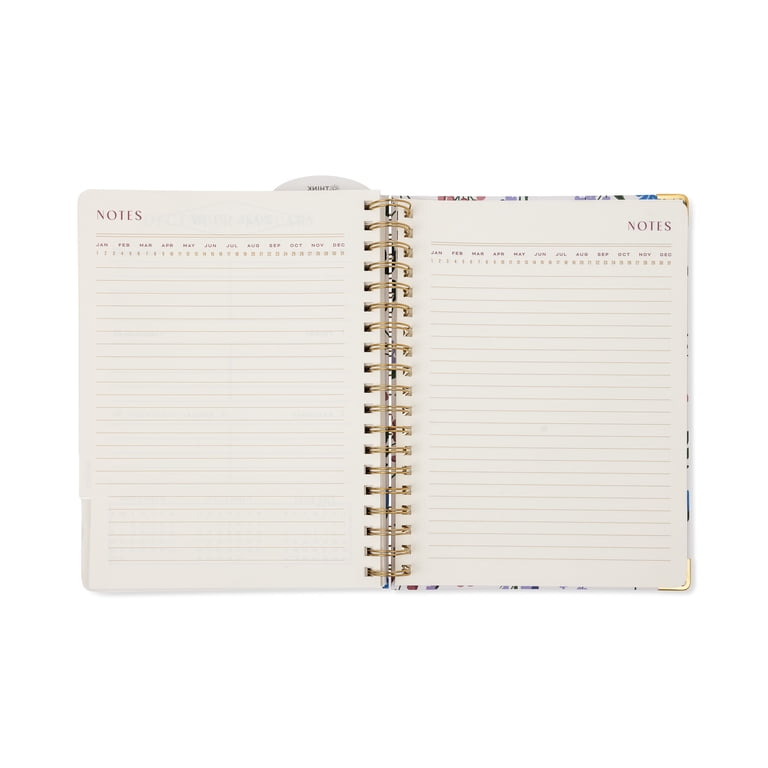Think Ink Twin Wire 15 Month Wildflower Planner - 7.5” x 10