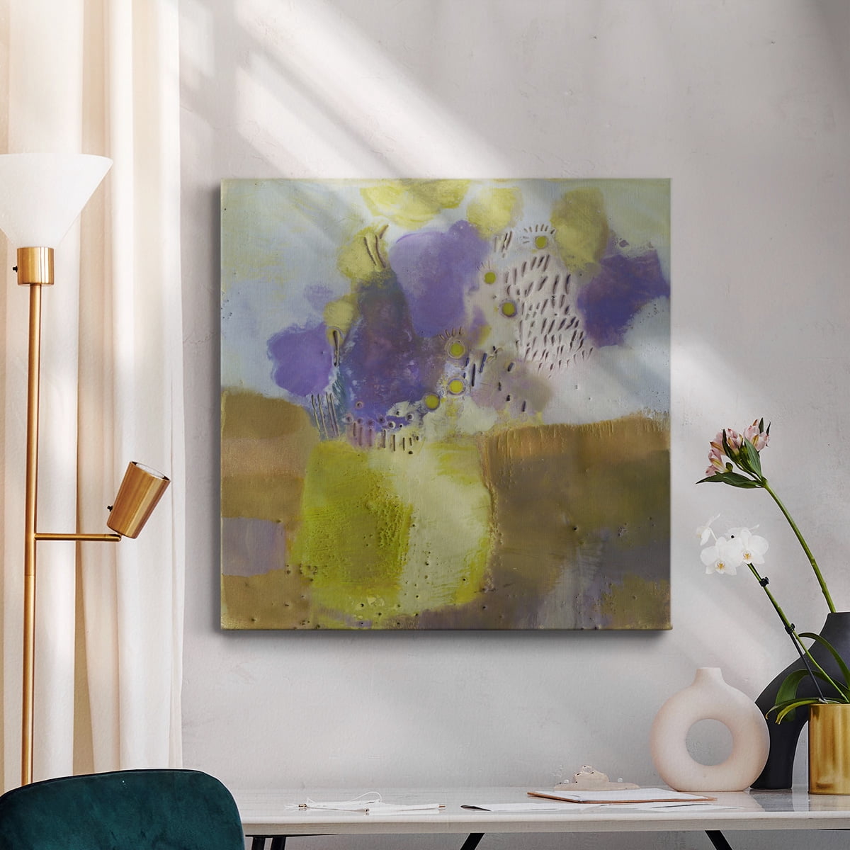 Wexford Home Blume III-Premium Gallery Wrapped Canvas, 24" x 24" - Ready to Hang