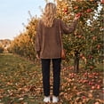 thumbnail image 6 of Womens Crewneck Sweatshirts Washed Long Sleeve Oversized Loose Fall Sweater Tops, 6 of 7