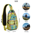 thumbnail image 3 of Crossbody Sling Backpack for Women Men Banana Star Shoulder Sling Crossbody Casual Chest Bag for Travel Sports Running Hiking, 3 of 4