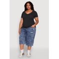 thumbnail image 3 of Women's Plus Size V Neck Short Sleeve Tee, 3 of 5