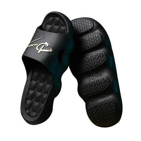 

Duretiony Summer Trendy Outer Wear Shoes Slippers Thick Soft Sole Slippers Non-Slip Women Men Home Massage Foot Bed Slippers