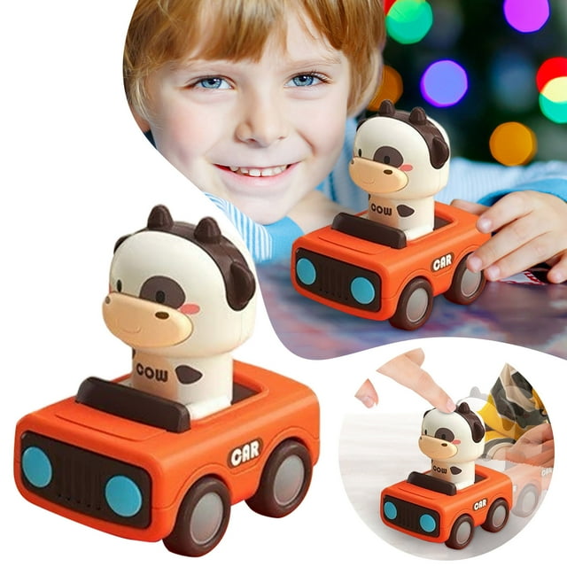 Education Puzzles Toy for Toddlers Early Learning Push and Go Animal Motor Skills Development Activity for Indoor Outdoor