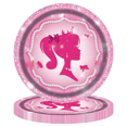 thumbnail image 3 of Suministros para fiestas de Barbie rosa, manteles desechables, bandejas de papel, pañuelos de papel, decoración para fiestas, suministros de decoración, 3 of 3