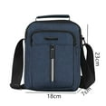 thumbnail image 3 of Neovista Unisex Small Adjustable Crossbody Leather Shoulder Bag, Blue, 1-Piece, 3 of 7