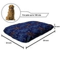 thumbnail image 2 of Fish Pet Bed, Oriental Koi Fish Floral Arrangement Petals and Leaves Doodle Style Animal, Resistant Pad for Dogs and Cats Cushion with Removable Cover, 24" x 39", Royal Blue Aqua Orange, by Ambesonne, 2 of 4
