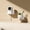 White, variant on NUAHRHY 3Pcs Mini Floating Wall Shelf Adhesive/Screw Mounting Small Acrylic Wall Display Shelf Space Saving for Small Figurine Photo Frame Clock Plant