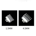 thumbnail image 3 of 4x for Hair Clipper Guide Comb Set Standard Guards Attach Trimmer Style Parts 1.5mm+4.5 mm,4 x Limit comb,Transparent, 3 of 8