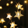 thumbnail image 4 of Star String Lights Battery Operated,10FT 30LED Waterproof Fairy Lights,Battery Powered Christmas Lights with 8 Modes Remote Control & Timer for Indoor Outdoor Bedroom Tent Party Multicolor, 4 of 5