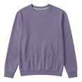 thumbnail image 5 of Byoo Toddler Girls Casual Sweatshirt Solid Color Crew Neck Pullover Top Fall Soft Sweatshirt, 5 of 5