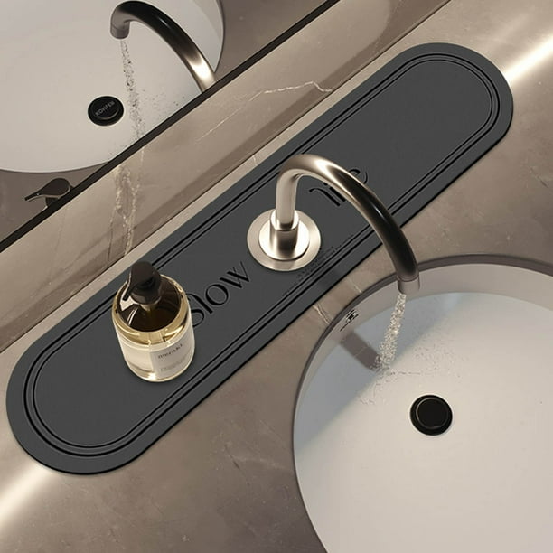 Tapete de goteo de secado rápido para cocina, baño y lavandería: súper absorbente, protector antimoho para encimeras, esponjas y platos