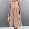 thumbnail image 4 of IROINNID Women's Sleeveless Shift Dress For Dress Casual Dress Round Neckline Below The Knee Women Dress, 4 of 7