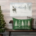 thumbnail image 5 of Christmas Pillow Covers 12x20 Inch Merry Tree Green Farmhouse Decorations Outdoor Xmas Winter Holiday Decorative Lumbar Throw Pillow Case for Living Room Couch Home Decor, 5 of 6