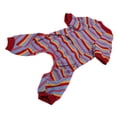 thumbnail image 3 of Striped Dog Pajamas Soft Breathable 4 Legged Pet Bodysuit Spring Stylish Classic for Small Medium Dogs, 3 of 7