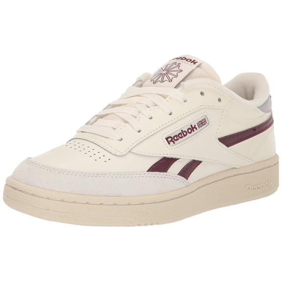 Reebok Men's Club C Revenge Sneaker, Chalk/Classic Maroon/Pure Grey,11.5