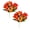 Red Yellow, variant on 2pcs Artificial Lily Silk Flowers, 15 Heads Flower Bouquet with Real Touch Petals, Lily for Wedding Centerpieces, Home Indoor Table Vases, Office Hotel Floral Arrangements Decor