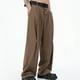 thumbnail image 4 of Pantalones largos para hombre, informales, de otoño, de color liso, elásticos y plegables, de poliéster., 4 of 9