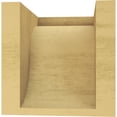 thumbnail image 4 of 6"W x 6"D x 6"H Wide Del Monte Rough Cedar Woodgrain TimberThane Corbel, Primed Tan, 4 of 6