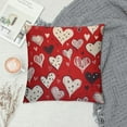 thumbnail image 2 of CMMY  Valentines Day Pillow Cover,White Hearts Decorations Holiday Farmhouse Decorative Pillow Case for Sofa Couch Decor, 2 of 5