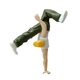 thumbnail image 2 of Figura 1:64 de bailarina callejera pequeña, modelo de resina, muñeca pintada a mano para adorno de escritorio Verde, 2 of 9