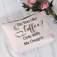 thumbnail image 2 of TV Show Inspired Gift s Merchandise Lorelai Quote Gift Do You Like Coffee Only With My Oxygen Makeup Bag Lorelai Fans Gift, 2 of 6