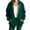 *Green, variant on Women's Flannel Hoodie Plaid Jacket, Full Zip Up Sherpa Lined Hoodie Jacket ,Fall Winter Warm Tops With Pockets Black,Womens Plus M