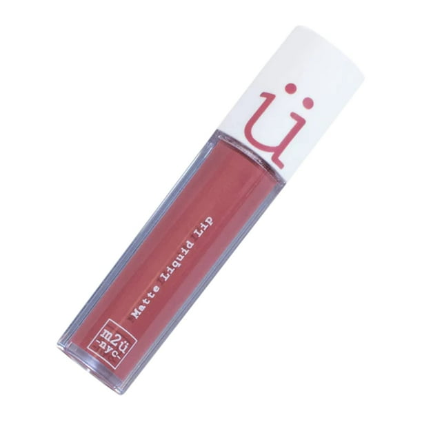 M2U NYC Lápiz labial líquido mate de larga duración, color de alto impacto, lápiz labial líquido mate para mujeres, lápiz labial de tinta mate (rojo desnudo-Soho)
