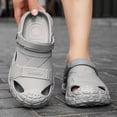 thumbnail image 2 of Rokment Mens Orthopedic Closed Toe Walking Slides Sandals with Back Strap EVA Arch Support Comfortable Non Slip Nursing Work Clogs Garden Shoes Beach Pool Slippers Indoor Outdoor Grey Size 9, 2 of 4