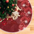 thumbnail image 5 of GZHJMY Valentine's Day Hearts Christmas Tree Skirt Home Decoration Large Round Christmas Tree Skirt for Holiday Party Home Christmas Day Ornaments, 35.4", 5 of 6