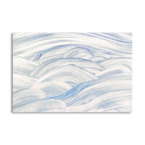 Gango Home Decor Contemporary Turbulent Waters II by Kathy Mahan (Printed on Paper); One 24x16in Fine Art Paper Giclee Print