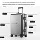 thumbnail image 3 of Equipaje rodante de aleación de aluminio y magnesio 100%, Maleta de viaje de aluminio, caja de carro de Metal, bolsa de embarque con contraseña de rueda Universal, 3 of 4