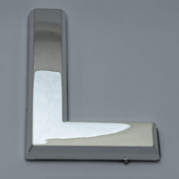 1 PCS - Apartment Number Sign/Mailbox Number Sign, Door Number Sign. Letter L (Silver,3D, Size 2.75 x 1.75, Comes with Double Sided Tape)- The Maple line