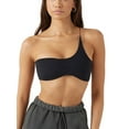 thumbnail image 2 of Douhoow Women Summer  Tank Tops Solid Color One Shoulder Sleeveless Slim Crop Tops, 2 of 9