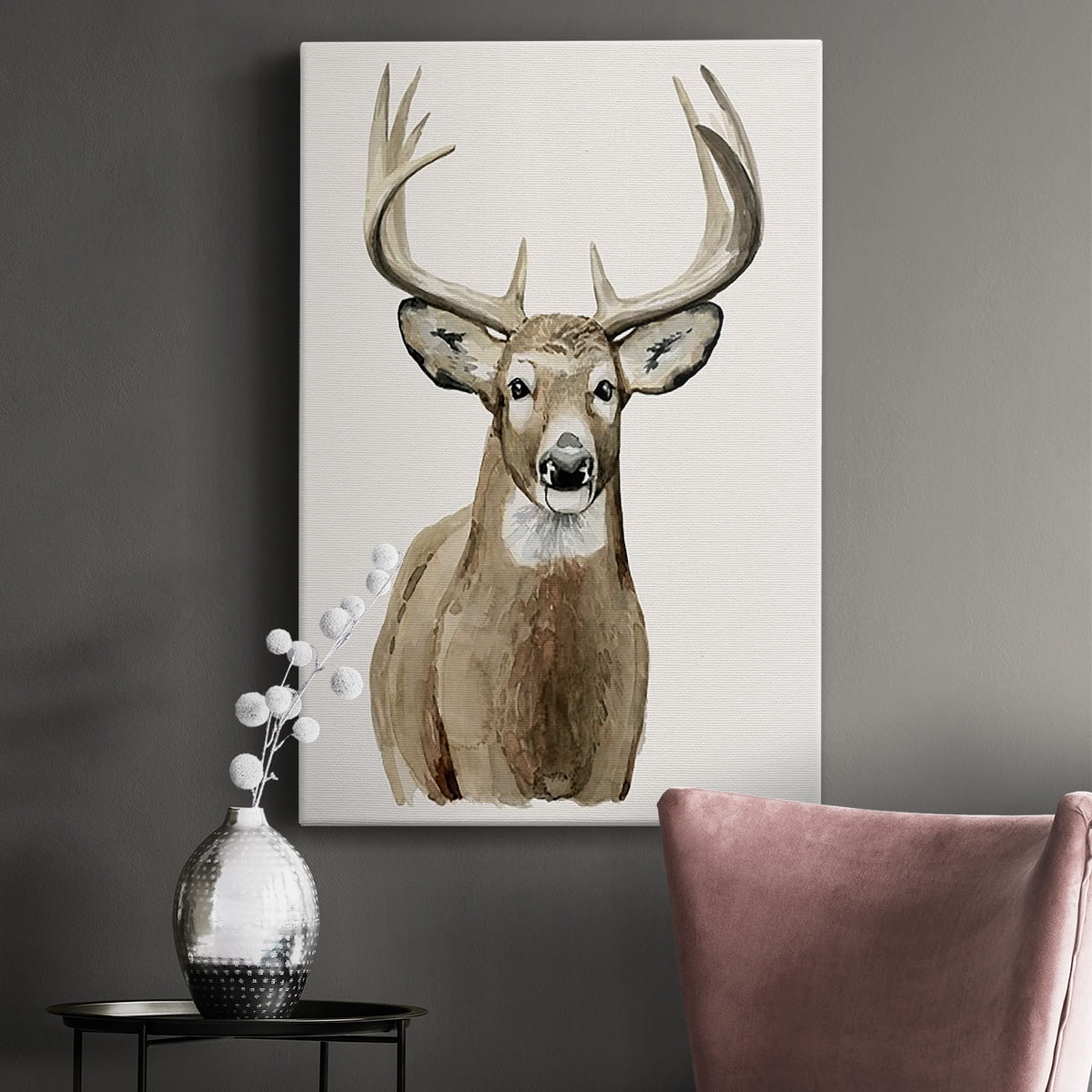 Handsome Whitetail II Premium Gallery Wrapped Canvas - Ready to Hang