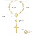 thumbnail image 2 of 20PCS Rosaries Bracelets Baptism Rosary Party Favors Baptism Favor Bracelet Cross Rosaries Christening First Communion Gift, 2 of 5