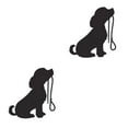 thumbnail image 2 of Destyer Pet Shop Window Wall Decor To Instantly Change Look Of Room PVC Cute Dog Silhouette Wall Stickers Easy To Apply Remove 2Set, 2 of 6