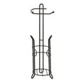 thumbnail image 3 of SunnyPoint Freestanding Toilet Paper Holder Stand with Storage – Holds 3 Spare Rolls, Sturdy Steel Construction, Oil Bronze Finish, for Bathroom & Restroom, 3 of 8